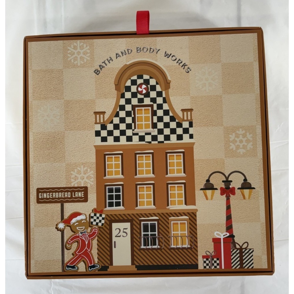 Bath And Body Works Holiday Gift Set Warm Vanilla Sugar 3 Piece Gingerbread Lane